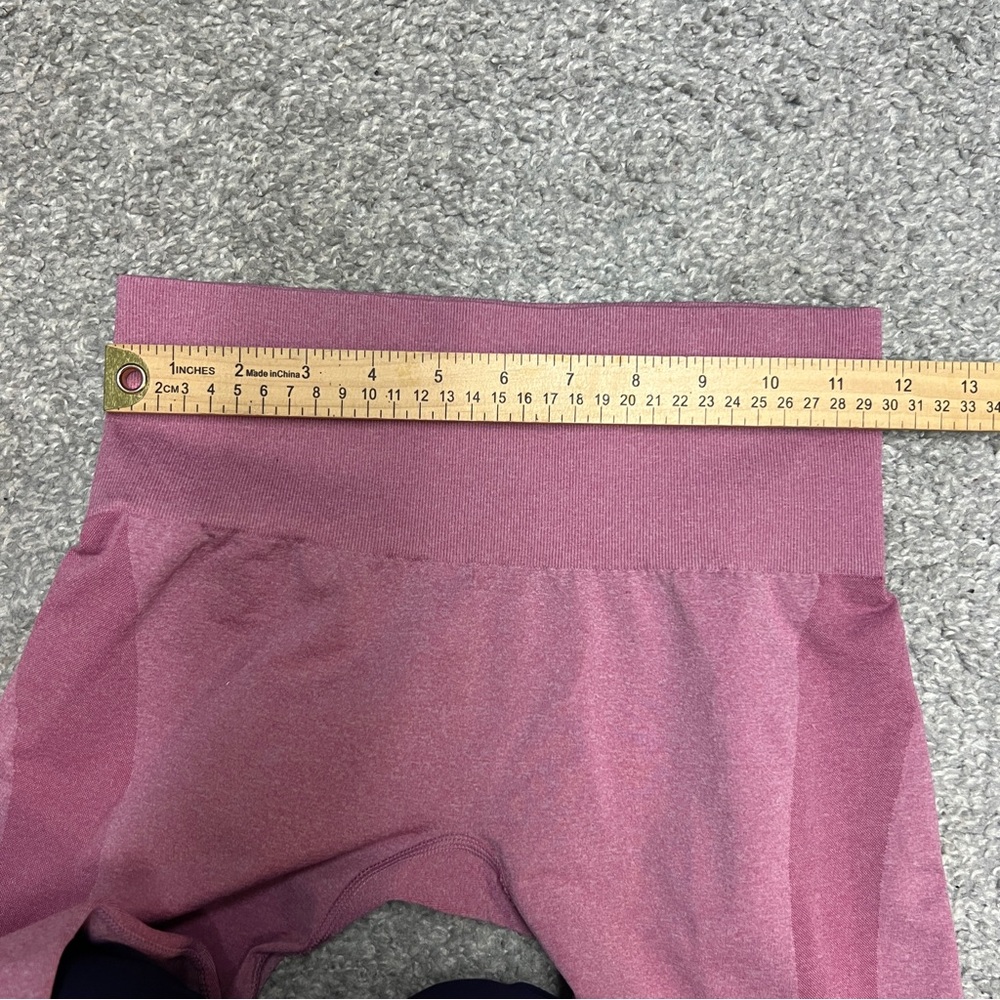 NVGTN Leggings Womens Small pink Booty contour seamless Cropped Workout Gym - Picture 5 of 9